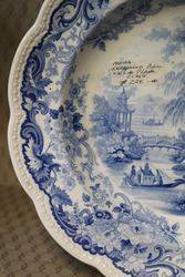 Wedgwood Blue and White Plate C1868 