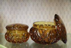 5 Piece  Amber Trinket Set 