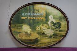 Armitage Dry Chick Food Tin Advertising Sign #