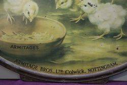 Armitage Dry Chick Food Tin Advertising Sign 