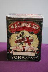 M.A.Craven & Son York England Pure Confectionery Tin #