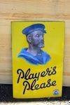 Players Please Cigarette Enamel Sign