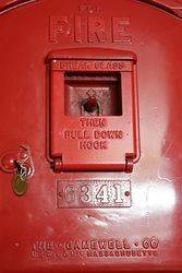 Original Gamewell Cast Fire Alarm Call Box 6341 