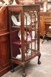 Pair Of Early C20th Mahogany Bow Front Display Cabinets  