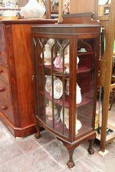 Pair Of Early C20th Mahogany Bow Front Display Cabinets  