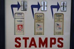 Shipman Manufacturing Co Stamp Vending Machine Enamel Front 