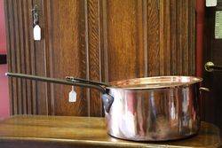 Victorian Copper Saucepan + Lid 