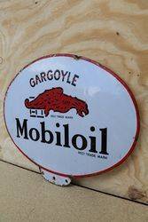 Gargoyle Mobiloil Double Sided Enamel Advertising Sign  