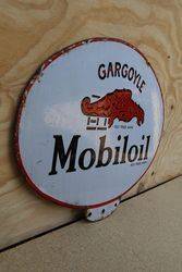 Gargoyle Mobiloil Double Sided Enamel Advertising Sign  