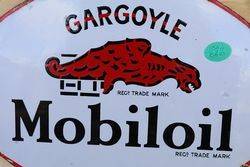 Gargoyle Mobiloil Double Sided Enamel Advertising Sign  