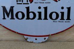 Gargoyle Mobiloil Double Sided Enamel Advertising Sign  