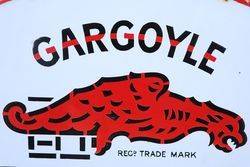 Gargoyle Mobiloil Double Sided Enamel Advertising Sign  