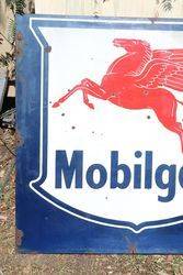 Mobilgas Enamel Advertising Sign 