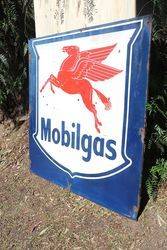 Mobilgas Enamel Advertising Sign 