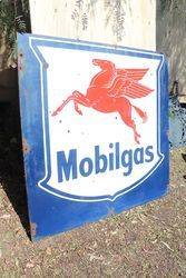 Mobilgas Enamel Advertising Sign 