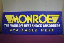 Monroe "The World's Best Shock Absorbers, Available Here" Corrugat