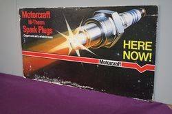 Motorcraft HiThem Spark Plugs Cardboard Advertising Sign 