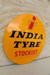Round India Tyre Stockist Aluminum Advertising Sign  