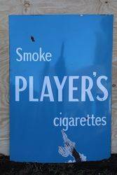 Player's Cigarettes Enamel Advertising Sign  #