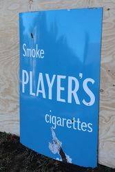 Playerand39s Cigarettes Enamel Advertising Sign  