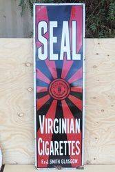 Seal Virginian Cigarettes FandJSmith Glasgow Advertising Sign  