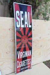 Seal Virginian Cigarettes FandJSmith Glasgow Advertising Sign  