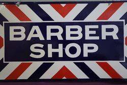 Barber Shop Double Sided Enamel Advertising Sign  