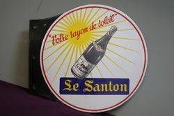 Le Santon Double Sided Pub Enamel Sign 