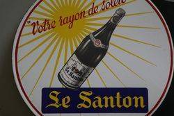 Le Santon Double Sided Pub Enamel Sign 