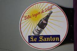 Le Santon Double Sided Pub Enamel Sign 