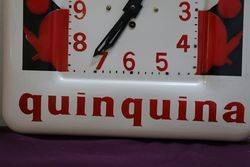 Quinquina ST RAPHAL Clock French Enamel Advertising Sign 