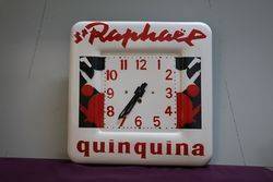 Quinquina ST RAPHAL Clock French Enamel Advertising Sign 