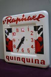 Quinquina ST RAPHAL Clock French Enamel Advertising Sign 