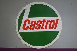 Genuine Round Castrol L Plastic Advertising Sign 