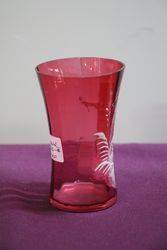 Antique Mary Gregory Ruby Glass 