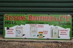 Sissons Brothers & Co., Ltd Enamel Advertising Sign 