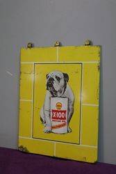 Small Shell X100 Motor Oil Pictorial Tin Cap