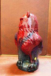 Royal Doulton Large Flambe Porcelain Owl Figure