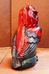 Royal Doulton Large Flambe Porcelain Owl Figure