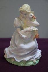 Coalport Figurine Ladies The Goose Girl  #