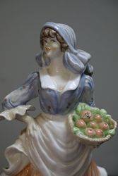 Royal Worcester Figurine Rosie Picking Apples  