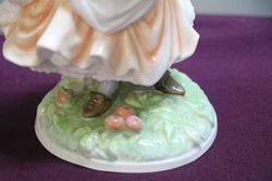 Royal Worcester Figurine Rosie Picking Apples  