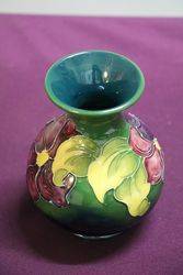 Moorcroft Pottery vase Impressed Mark Clematis  