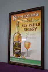 Burgoyneand39s Genuine Golden Fleece  Framed Advertising Poster 