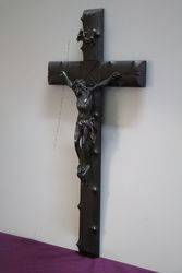 Wonderful VIctorian Bronze Crucifix C1880and39s By CMontoy Paris 