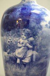 Stunning Royal Doulton Blue Children Signed By AESimpson C1895