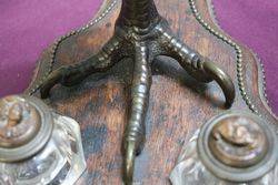 Antique Bronze Grotesque Gargoyle Desk set 