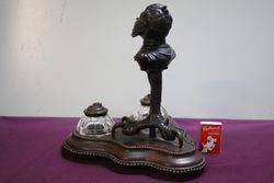 Antique Bronze Grotesque Gargoyle Desk set 