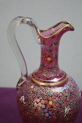 Stunning Mose Bohemian Glass Jug and Stopper 