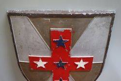 Rare Shield Shaped National Bank Of Australia Official Logo 